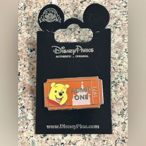 Walt Disney World WINNIE POOH 2011 Admit One 1971 Limited Release Mystery Pin